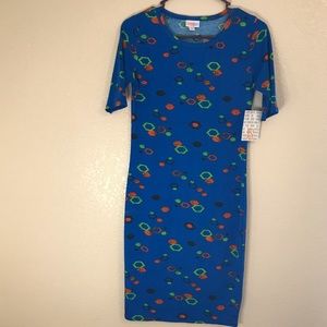 LulaRoe Blue Patterned Dress size X-Small